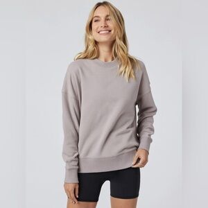 New Vuori Sedona Weekend Crewneck Sweatshirt In Pewter XL